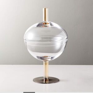 BRAND NEW CB2 Gianna Glass Dish w/ Lid Medium